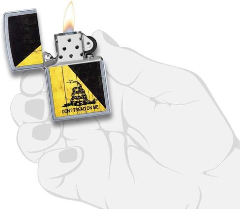 Zippo Don't Tread on Me Street Chrome Pocket Lighter in Kuwait