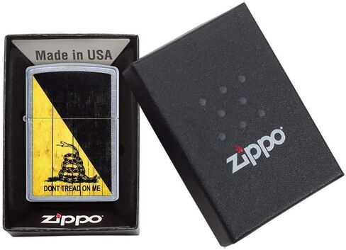 Zippo Don't Tread on Me Street Chrome Pocket Lighter in Kuwait