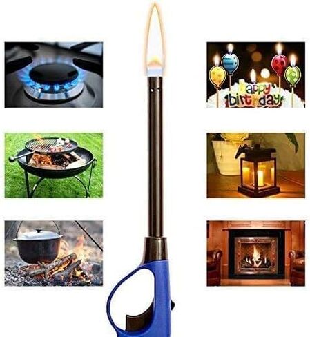 Best Brands USA Long Lighters Pack, 5 Pack of Butane Refillable Fire Lighters, Ideal as Multipurpose Utility Lighters BBQ Lighters Grill Lighters Kitchen Lighters,Multilor,Large in Kuwait