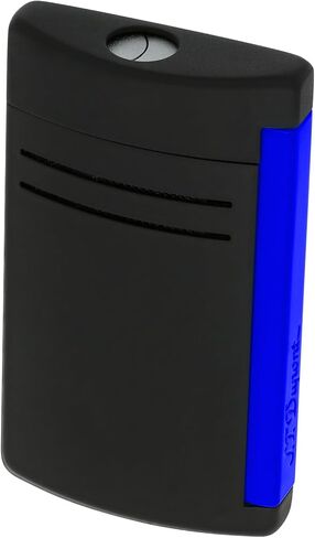 S.T. Dupont Maxijet Lighter Fluo Bleu 020171, Black / Blue in Kuwait