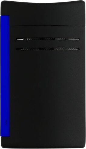 S.T. Dupont Maxijet Lighter Fluo Bleu 020171, Black / Blue in Kuwait