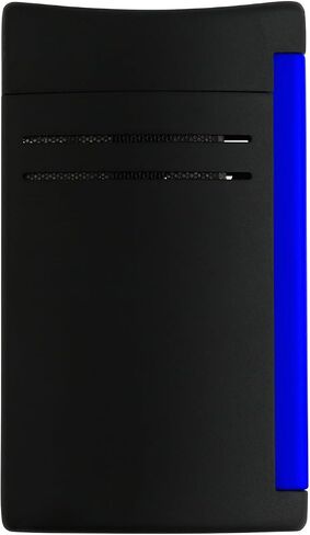 S.T. Dupont Maxijet Lighter Fluo Bleu 020171, Black / Blue in Kuwait