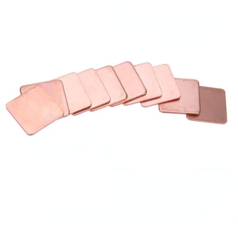 10pcs Pure Copper Heatsink,Copper Pad Shim Thermal Kit,Low Profile Copper Plate Cooler Heat Sink for Chipset GPU CPU Size 20mm x 20 MMX 0.5mm in Kuwait