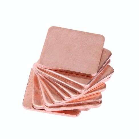 10pcs Pure Copper Heatsink,Copper Pad Shim Thermal Kit,Low Profile Copper Plate Cooler Heat Sink for Chipset GPU CPU Size 20mm x 20 MMX 0.5mm in Kuwait
