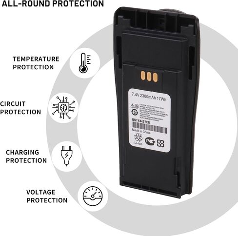 5-Pack NNTN4497CR NNTN4497DR Battery for Motorola CP040 CP140 CP150 CP160 in Kuwait
