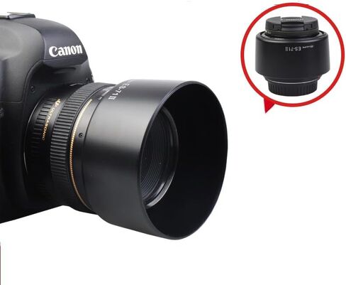 BIZOE ES-71Ⅱ Camera Lens Hood Intended for Canon EF 50mm f/1.4 USM Lens Thread Φ58mm in Kuwait