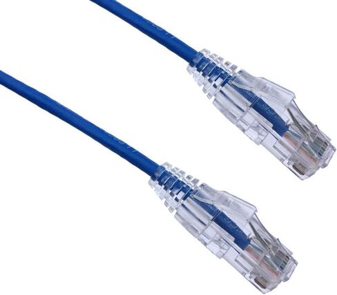 Axiom 5FT CAT6A BENDNFLEX Ultra-Thin SNAGLESS Patch Cable 650MHZ (Blue) in Kuwait
