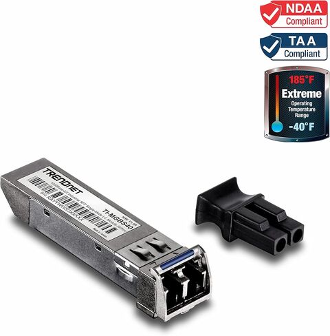TRENDnet TI-MGBS40,1000Base-EX Industrial SFP Single-Mode LC Module (40km), Lifetime Protection in Kuwait