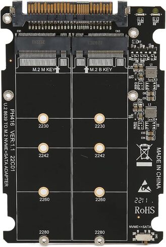 Pissente NVMe U.2 to Combo M.2 PCIe SSD Adapter, 40Gbps in Kuwait