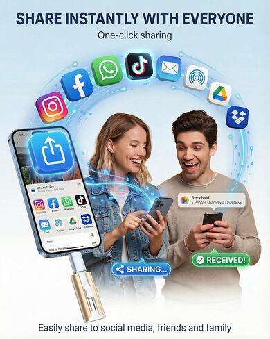 484GB Flash Drive for iPhone&iPad&Android&Pc, Photo StickUSB Stick Memory Stick PhotoNVideo Storage Jump Drive Photo Saver ExternalFlash Drive (Available Space:~484gb),1 Pack,Gold in Kuwait