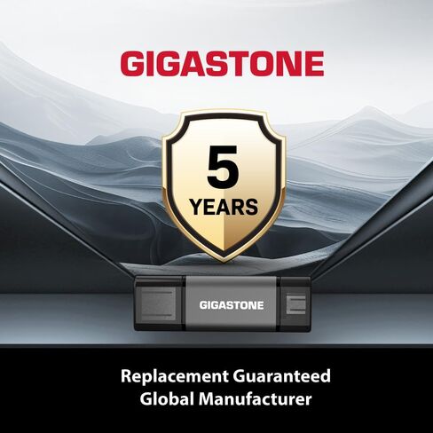 GIGASTONE 512GB Dual USB Flash Drive 2-Pack, USB 3.2 Gen 1, 2-in-1 USB C+A, Speed Up to 100MB/s, Head Cap Design Thumb Drive, Plug & Play for Smartphone/PC/Mac/TV/Car Audio, USB 2.0/3.0/3.1 Compatible in Kuwait