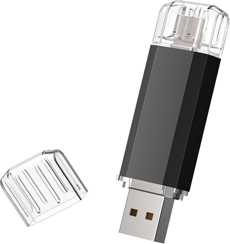 64GB USB Flash Drive 1PCS USB 2.0 Flash Drive Thumb Drive Jump Drives Keychain Memory Stick-Black in Kuwait