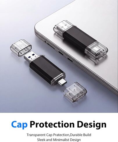 64GB USB Flash Drive 1PCS USB 2.0 Flash Drive Thumb Drive Jump Drives Keychain Memory Stick-Black in Kuwait
