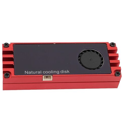 Bewinner NVMe M.2 SSD Cooler with Temperature Display, M.2 Heatsink with Fan for 2280 SSD, HighDensity Aluminum Heatsink for Enhanced Cooling & Overheat Protection (Red) in Kuwait
