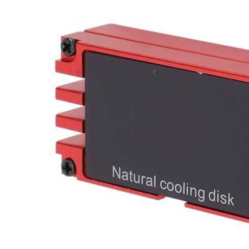 Bewinner NVMe M.2 SSD Cooler with Temperature Display, M.2 Heatsink with Fan for 2280 SSD, HighDensity Aluminum Heatsink for Enhanced Cooling & Overheat Protection (Red) in Kuwait