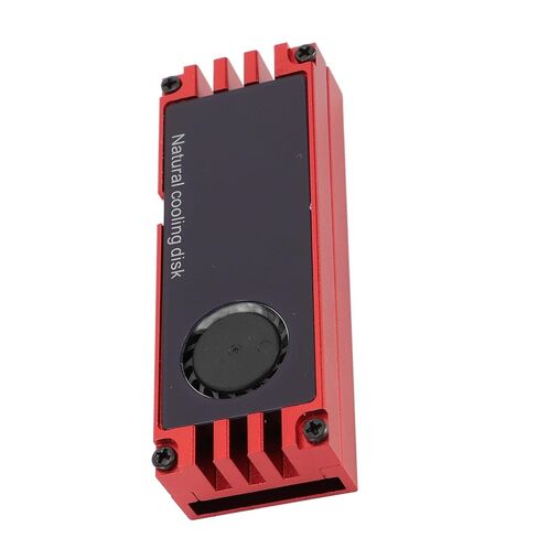 Bewinner NVMe M.2 SSD Cooler with Temperature Display, M.2 Heatsink with Fan for 2280 SSD, HighDensity Aluminum Heatsink for Enhanced Cooling & Overheat Protection (Red) in Kuwait