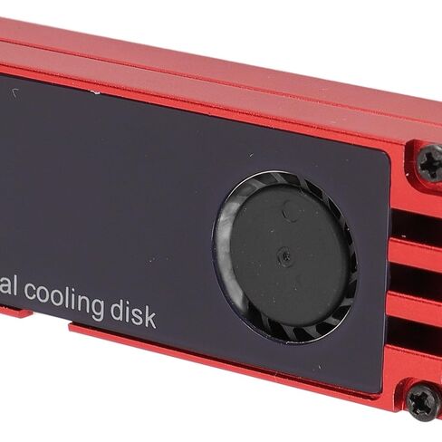Bewinner NVMe M.2 SSD Cooler with Temperature Display, M.2 Heatsink with Fan for 2280 SSD, HighDensity Aluminum Heatsink for Enhanced Cooling & Overheat Protection (Red) in Kuwait