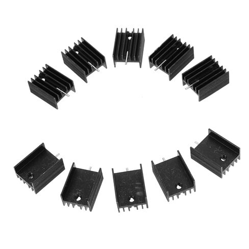 10pcs Aluminum Heat Sink Fin to Cooler Voltage Regulator Cooling Plate in Kuwait