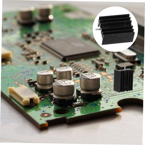10pcs Aluminum Heat Sink Fin to Cooler Voltage Regulator Cooling Plate in Kuwait