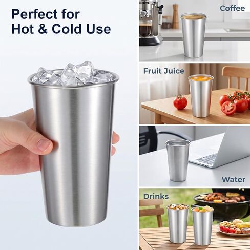 8 Pack 24 oz Stainless Steel Pint Cup in Kuwait