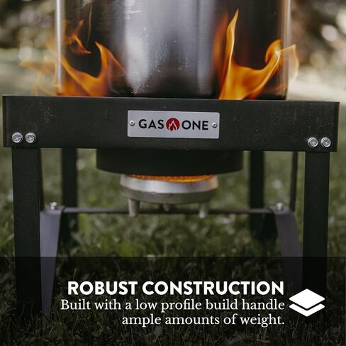 GasOne B-5200KA Outdoor Cooker with High Pressure Steel Braided Hose Propane Burner Camp Stove in Kuwait