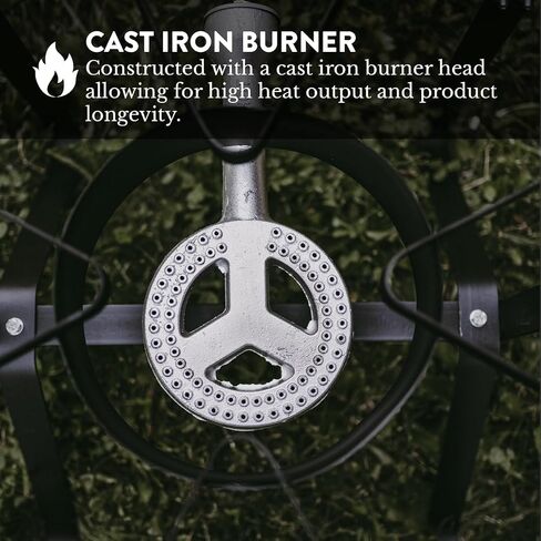 GasOne B-5200KA Outdoor Cooker with High Pressure Steel Braided Hose Propane Burner Camp Stove in Kuwait