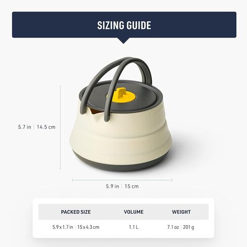 Sea to Summit Frontier Ultralight Collapsible Camping Kettle, 1.1 Liter in Saudi Arabia