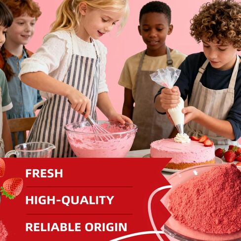 Organic Freeze-Dried Strawberry Powder, 100% Fruit, 7.05 oz in Kuwait