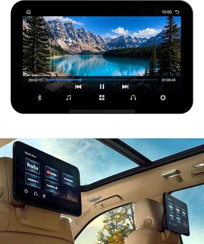 85100044 12.6" OEM Headrest Touch Screen LCD Display Replacement for 2021-2024 Cadillac Escalade, 2021-2023 GMC Yukon XL Chevy Suburban Tahoe, Rear Seat Entertainment TV DVD Monitor 84824745 86786028 in Kuwait