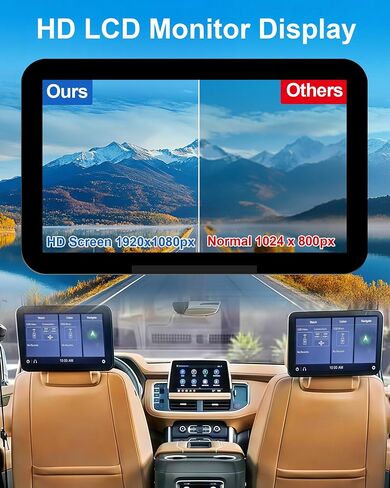 85100044 12.6" OEM Headrest Touch Screen LCD Display Replacement for 2021-2024 Cadillac Escalade, 2021-2023 GMC Yukon XL Chevy Suburban Tahoe, Rear Seat Entertainment TV DVD Monitor 84824745 86786028 in Kuwait