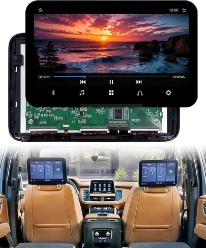 85100044 12.6" OEM Headrest Touch Screen LCD Display Replacement for 2021-2024 Cadillac Escalade, 2021-2023 GMC Yukon XL Chevy Suburban Tahoe, Rear Seat Entertainment TV DVD Monitor 84824745 86786028 in Kuwait