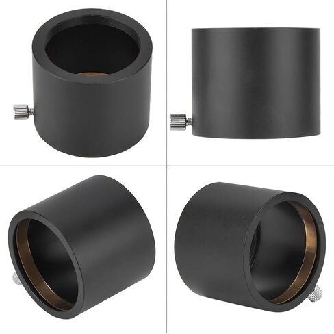 Metal Telescope Mount Adapter, Durable M48-2'' Telescope Adapter for 2 Inch Eyepiece, Astrophotography Filters, Black Aluminum Alloy, Portable in Kuwait