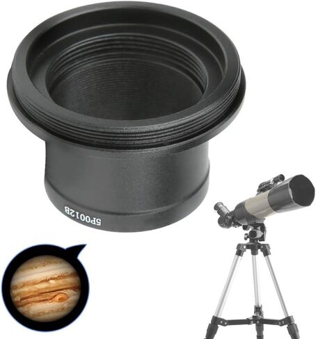 Adapter Ring for Astronomical Telescopes, Practical DSLR Mounting for 1.25 Inch Filter, Black Metal. 1 x T Adapter Ring for Astronomical Telescopes in Kuwait