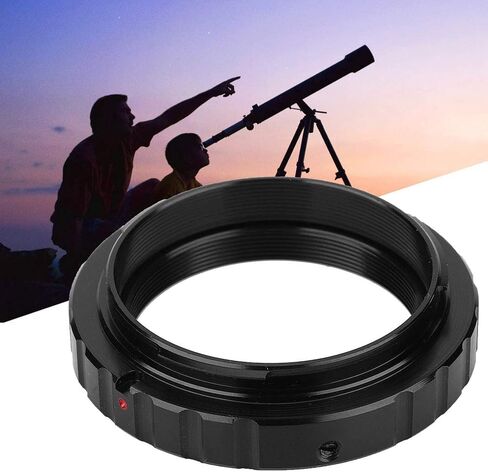 Durable Aluminum Alloy Infinite Focus Telescope Adapter Ring for AF Mount Camera, Easy to Install, Black, 1 Telescope Adapter Ring in Kuwait