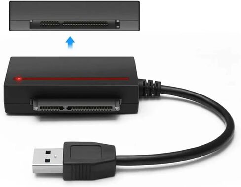 Generic for USB 3.0 to SATA 2.5 Hard Drive Adapter Can Simultaneously Read and Write SSD and Cfast Internal Storage Card Reader Easy to Use, 6924023130909 in Kuwait