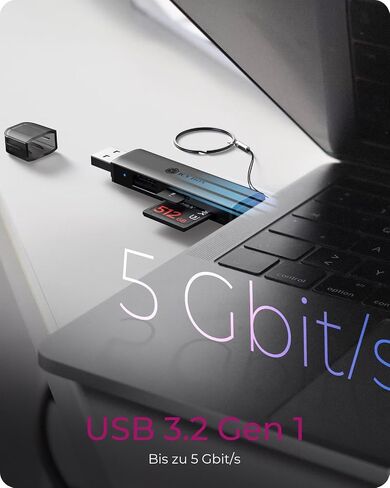 ICY Box IB-CR203-CU3 3-in-1 Card Reader USB-C/A, SD & MicroSD Card Reader 5 Gbps with Additional USB-A Port, for PC, Notebook, MacBook, Tablet & Smartphone in Kuwait