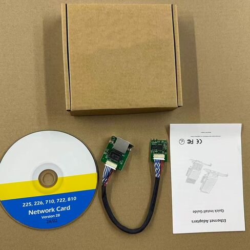 M.2 A+E Key to 2.5G Ethernet Adapter - NIC with Intel I226V, 100/1000/2500 Mbps RJ45 Stable Connection Cable Length 20cm, Compatible with OpenWRT | Windows | Linux | Server | PC | SBC (A+E with Screw) in Kuwait