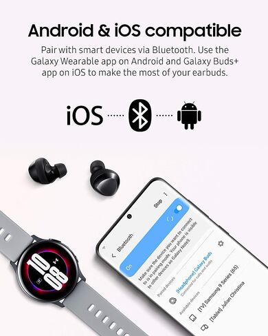 Samsung Galaxy Buds+ True Wireless Earbud Headphones - Black (Renewed) in Kuwait