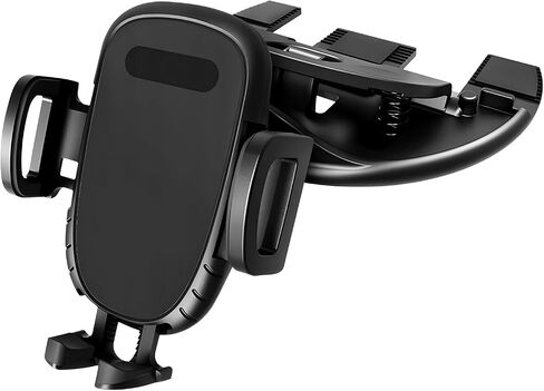 Cell Phone Holder for Car, Hands-Free One Button Release Cellphone Mount for CD Player, 360 Degree Rotatable Auto CD Slot Holder for All Smartphones, Car Accessories (Black) in Kuwait