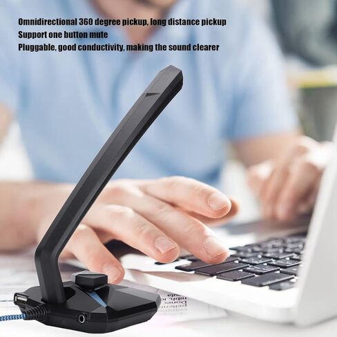 High Performance USB Microphone with Flexible Gooseneck and LED in Kuwait