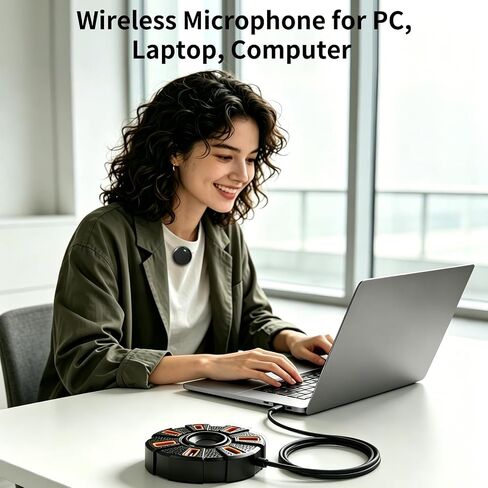 NPTCL Wireless USB Microphone for PC, Laptop, Computer User in Kuwait