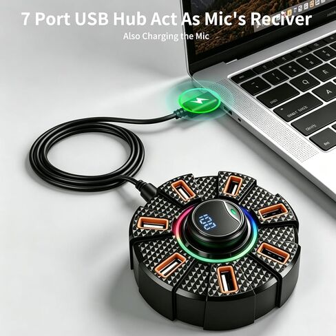 NPTCL Wireless USB Microphone for PC, Laptop, Computer User in Kuwait