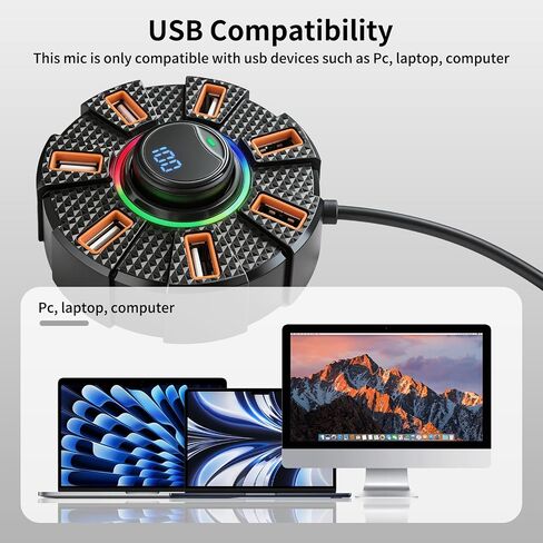 NPTCL Wireless USB Microphone for PC, Laptop, Computer User in Kuwait