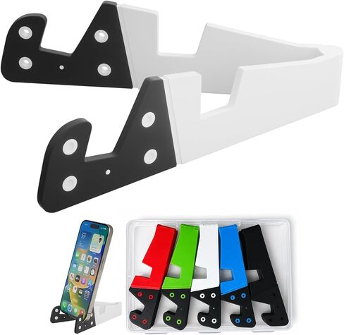 Phone Stand 10 Pack, Collapsible Foldable Universal Desktop Phone & Tablet Holder, Portable Multi-Angle Stand for Office, Kitchen, Travel, Car, Video Call, Compatible with All Smartphones in Kuwait