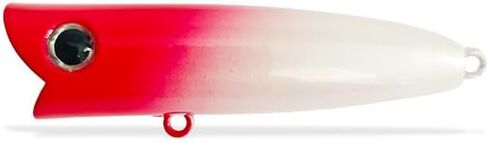 Pack of 10 Popper Fishing Lure 6cm/6g Artificial Hard Baits Without Hooks Topwater Popper Saltwater Fishing Bait for Bass Pike in Kuwait