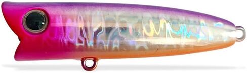 Pack of 10 Popper Fishing Lure 6cm/6g Artificial Hard Baits Without Hooks Topwater Popper Saltwater Fishing Bait for Bass Pike in Kuwait
