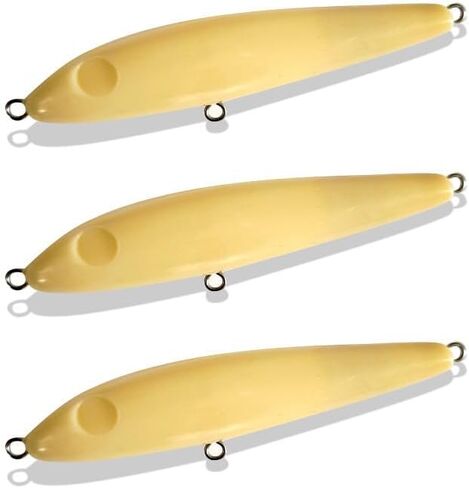 10-pcs 3.54in 0.36oz DIY Floating Rattle Pencil Fishing Lure, Unpainted Walk-The-Dog Bait Blank, Bionic Fishing Bait in Kuwait