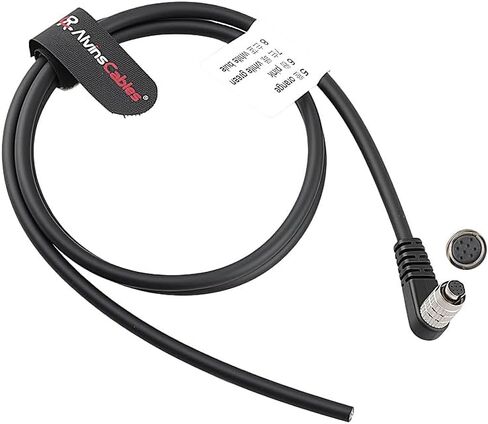 Alvin's Cables HR25-7TP-8S Hirose 8 Pin Female Right Angle to Open End Cable for IDS, DAHENG Imaging, Allied Vision GigE Industrial Cameras High Flex A-Type 1m| 39.4inches in Kuwait