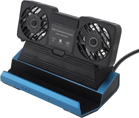9 in 1 Docking Station for Steam Deck for Legion Go for Claw for ROG Ally X, Dismantling Cooling Fans USB C Dock with HDMI 4K 60Hz, 4 USB 3.0, PD100W, SD TF, Gigabit Ethernet in Kuwait