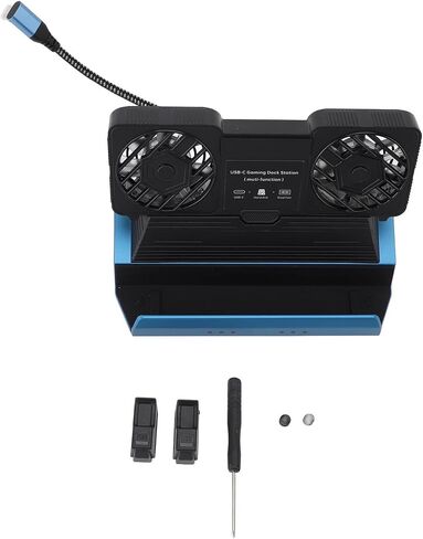 9 in 1 Docking Station for Steam Deck for Legion Go for Claw for ROG Ally X, Dismantling Cooling Fans USB C Dock with HDMI 4K 60Hz, 4 USB 3.0, PD100W, SD TF, Gigabit Ethernet in Kuwait